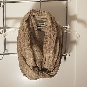 Tan infinity scarf